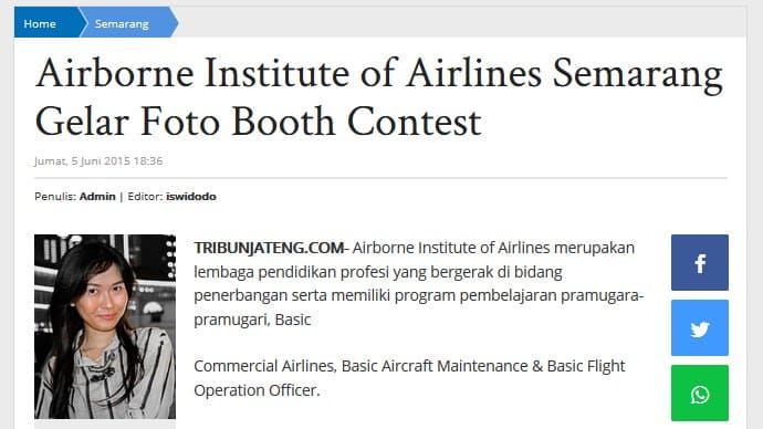 Airborne Institute Foto Booth Contest